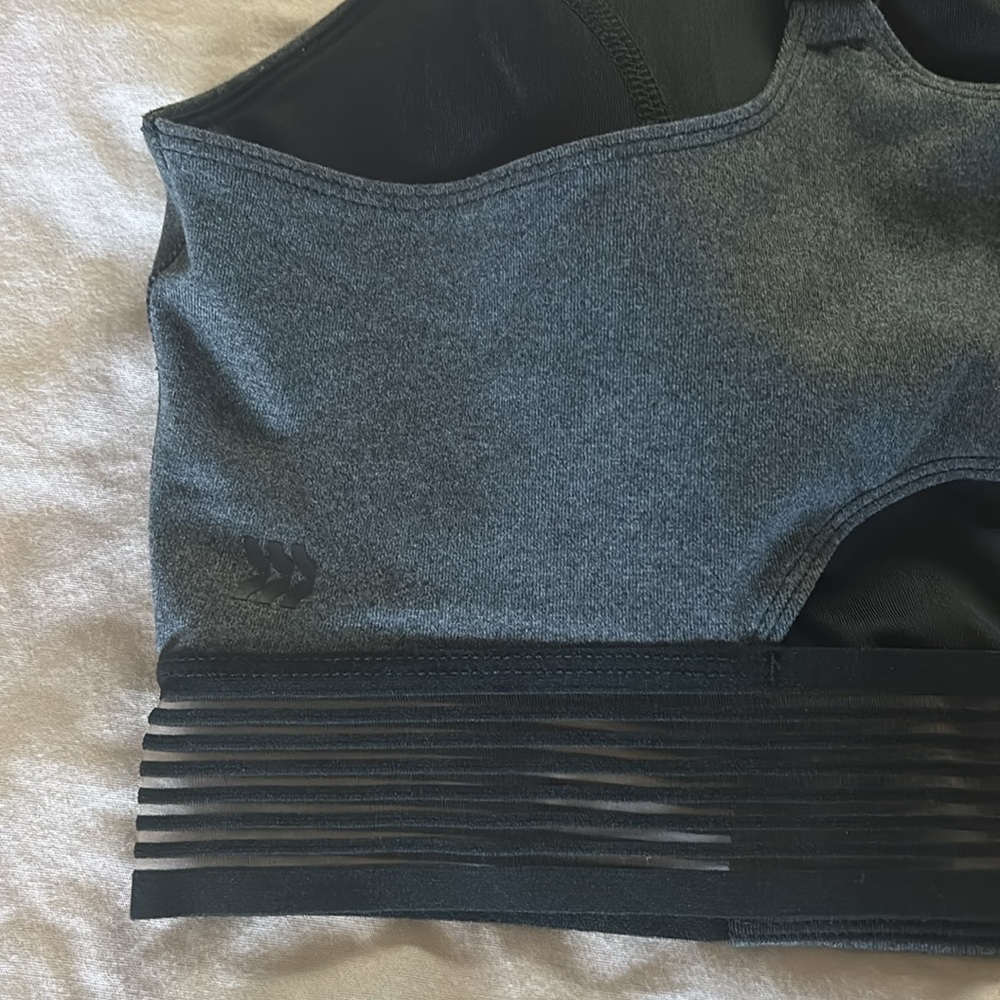 All in Motion Dark Gray Sports Bra -XXL - Picture 2 of 8